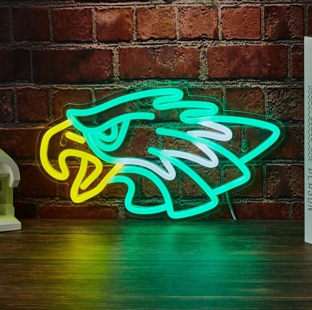 Eagle Neon Light Sign. Football, Man Cave, Sports, Philadelphia