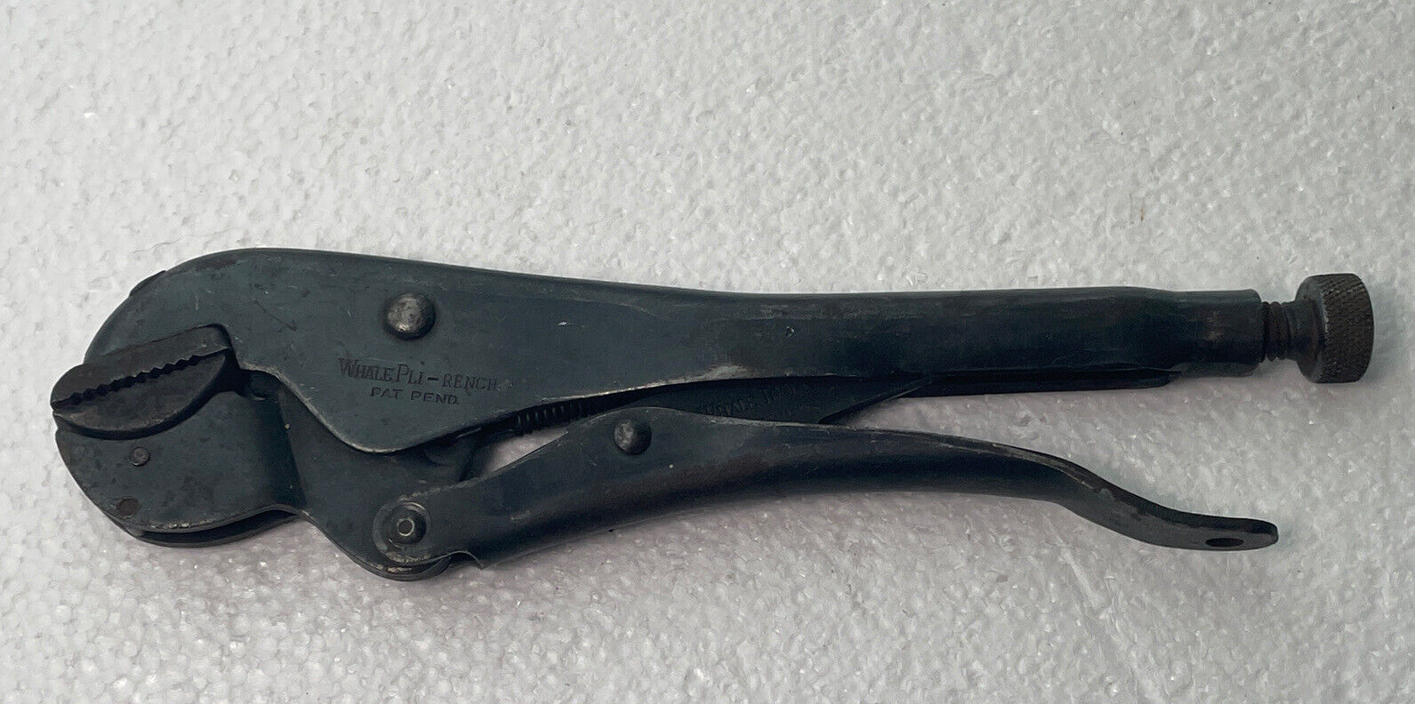 Whale Tool Corp. Pli-Rench Adjustable Locking Pliers Early Pat. Pending Set