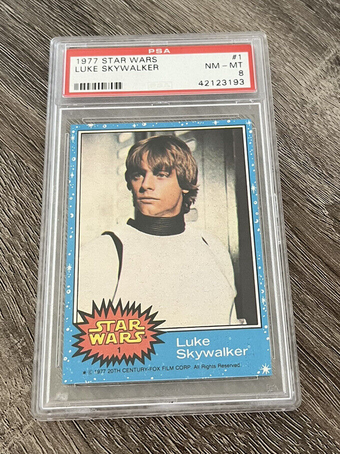 1977 Topps Star Wars #1 Luke Skywalker 1st Series PSA 8 Rookie Great Centering