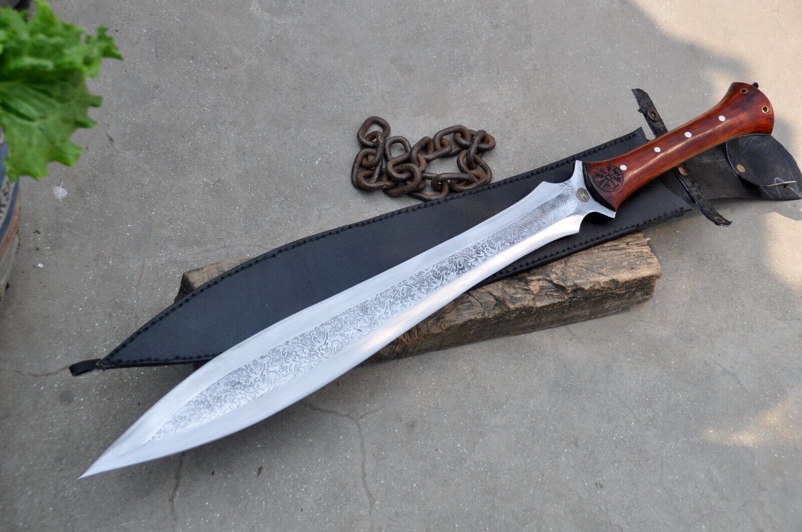 22 inches Celtic Leaf sword-Custom Sword-Hunting,Camping,Tactical Sword,Handmade