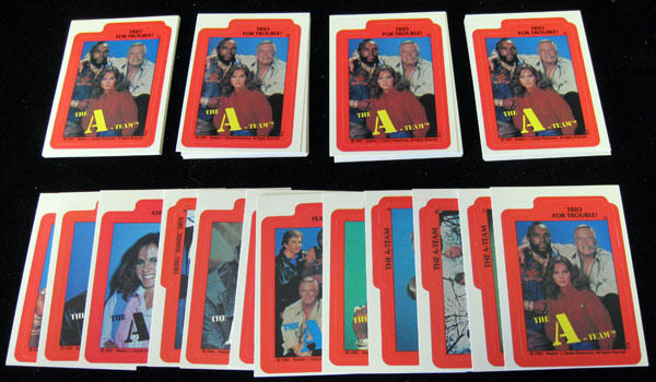 1983 Topps A-TEAM Complete Sticker Set (12 card set) MINT 