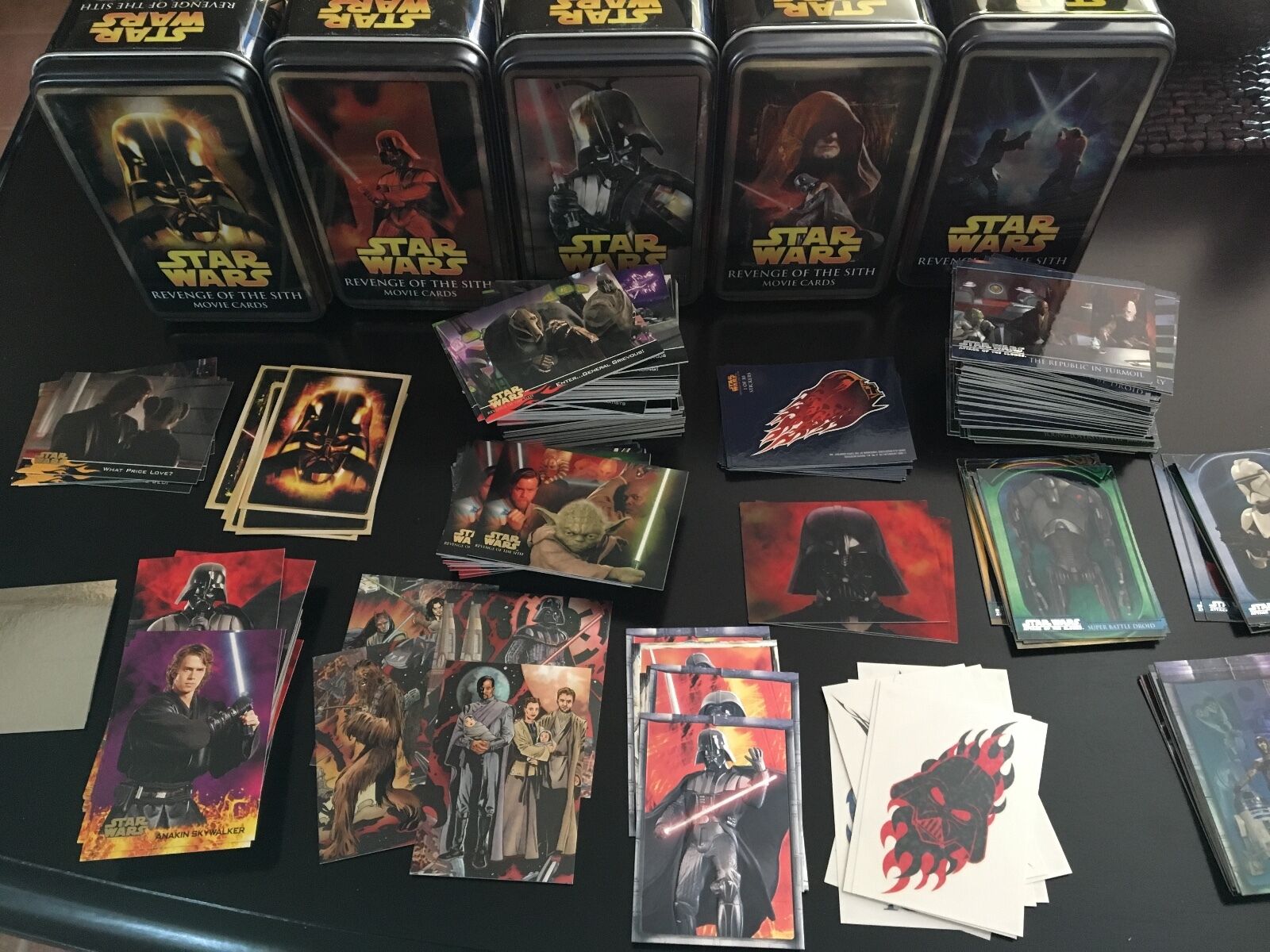 Huge Lot of 2002 & 2006 Topps Star Wars Cards - Many Special Inserts + 5 Tins 