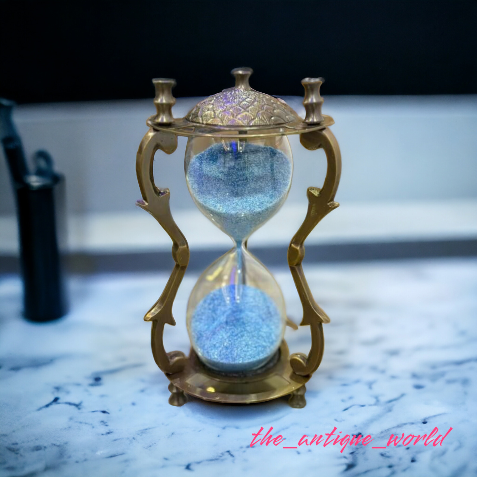 Sand Timer Hourglass Brass Nautical Maritime Hour Glass Vintage Sand Clock Gift