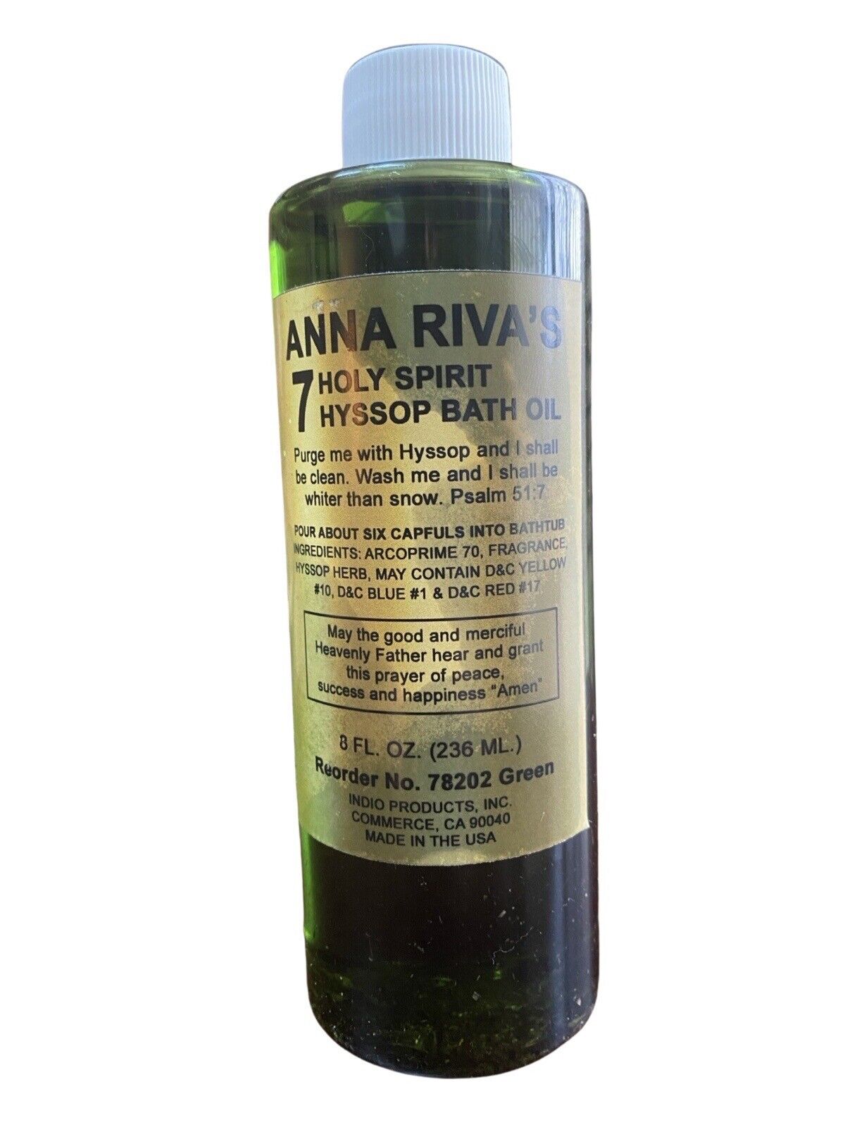 Bath Oil Anna Riva\'s 7 Holy Hyssop