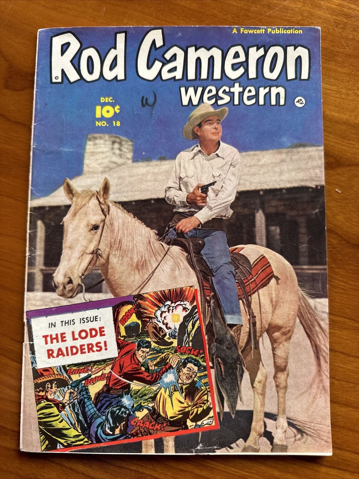 Rod Cameron Western #18 Fawcett Comics Dec 1952 VG Rare Gem