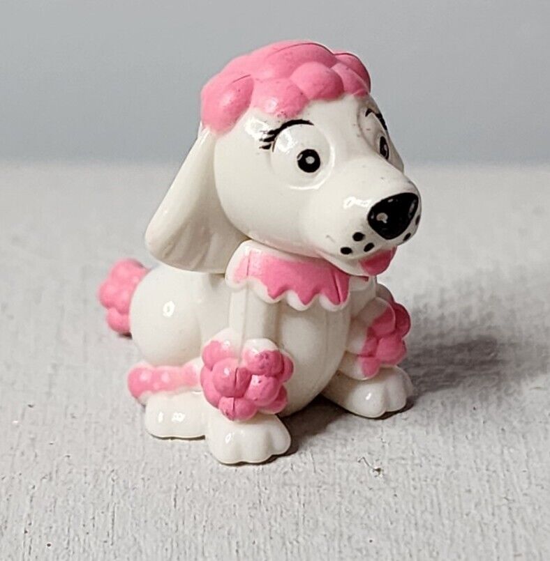 Vintage Toy Poodle Pink And White