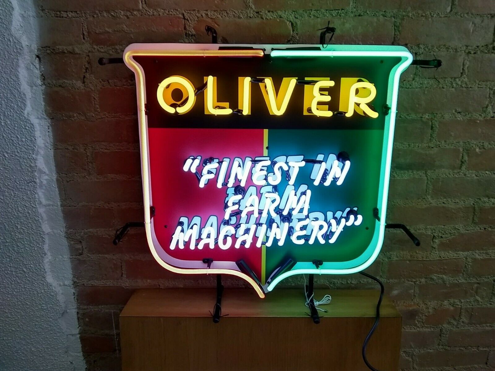New Oliver Finest in Farm Machinery Neon Sign 24