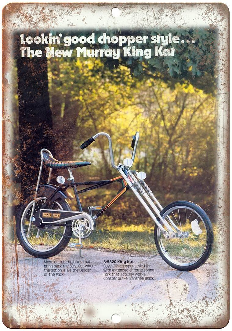Murray King Kat Chopper Style Vintge Ad Reproduction Metal Sign B08