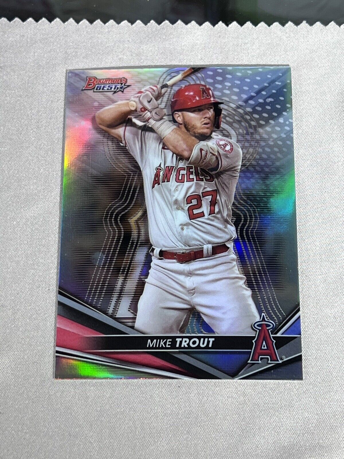 2022 Bowmans Best Refractor #14 Mike Trout Los Angeles Angels