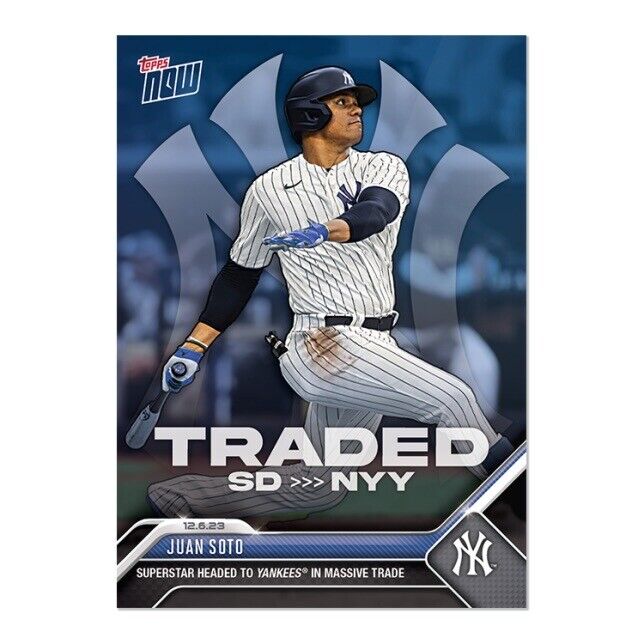 2023 TOPPS NOW OS20 Juan Soto Yankees Preorder Traded To NY #BronxBombers