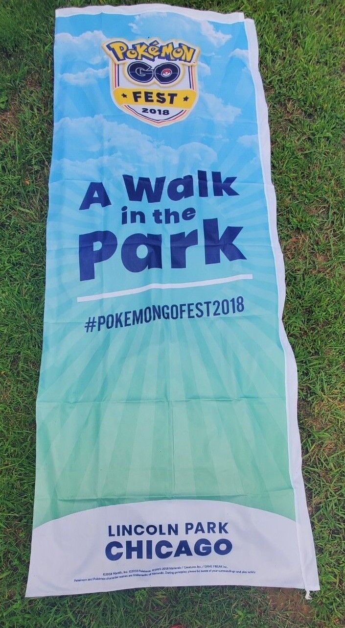 RARE 2018 Chicago Pokemon Go Fest | MAIN EVENT Banner | USED AT EVENT