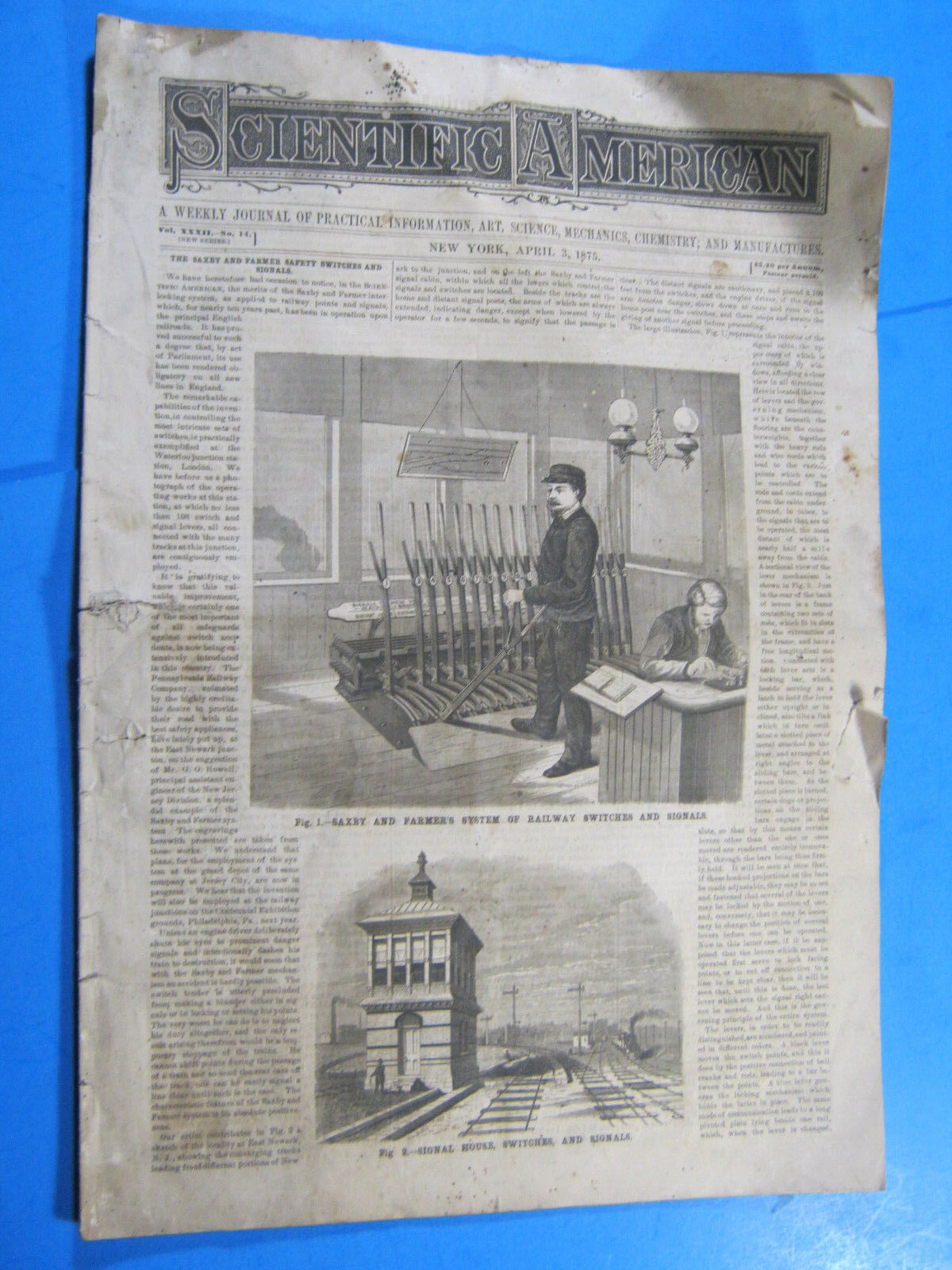 1876 SCIENTIFIC AMERICAN HUDSON TUNNEL CO. RAILROAD NEW YORK CITY NEWSPAPER   