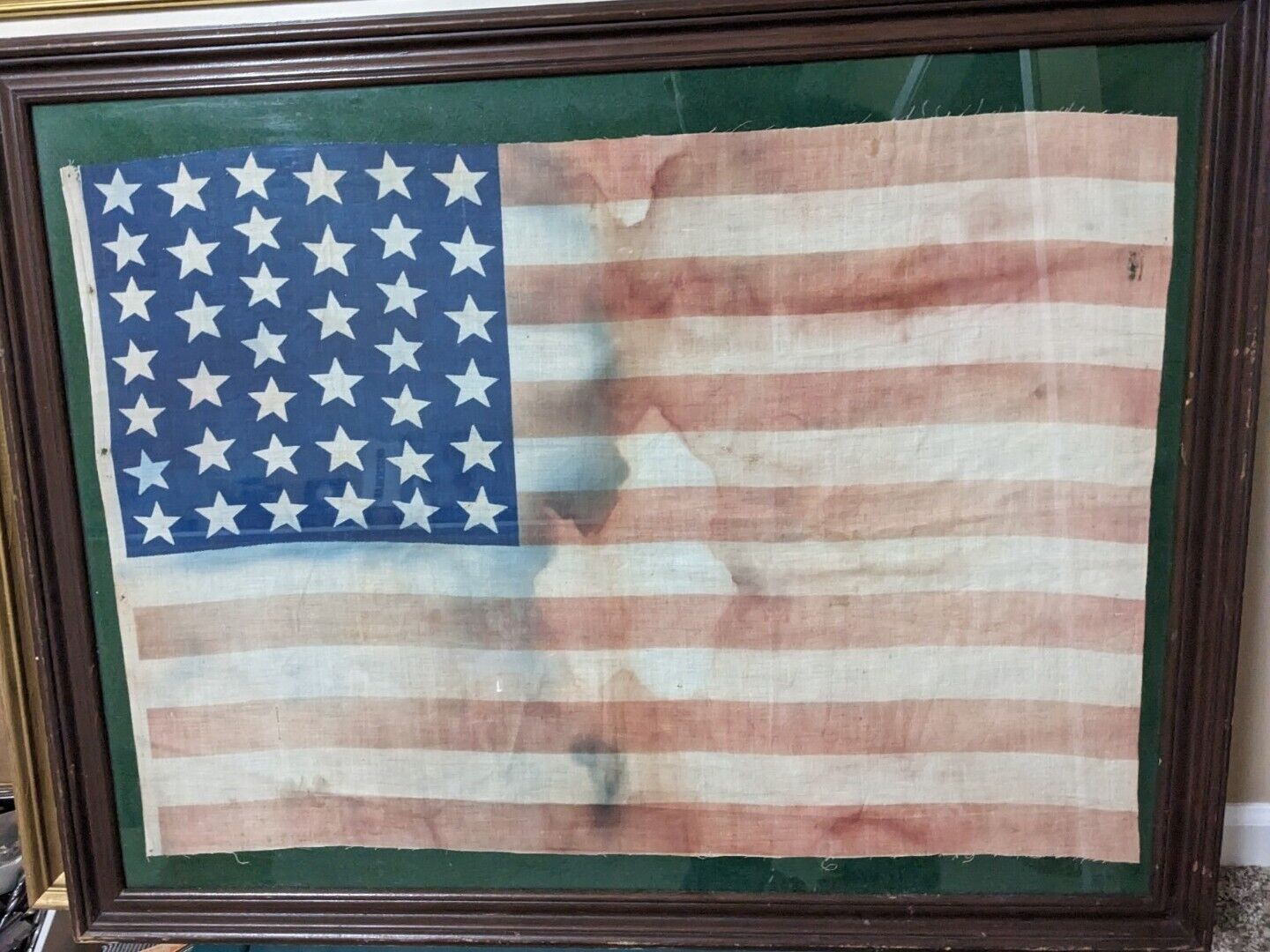 VINTAGE 39 STAR AMERICAN FLAG US USA 1888 / 1889 Approx. 24\