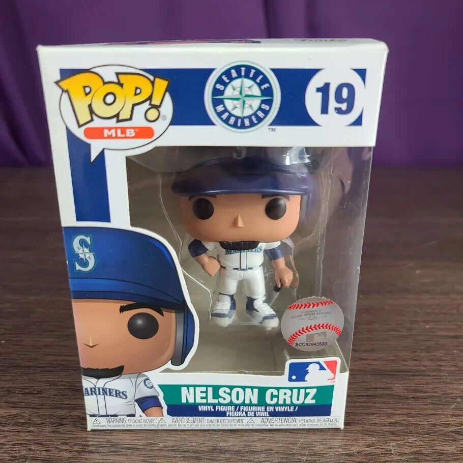 Funko Pop Seattle Mariners NELSON CRUZ #19 Pop New in Box Vaulted w/Protector