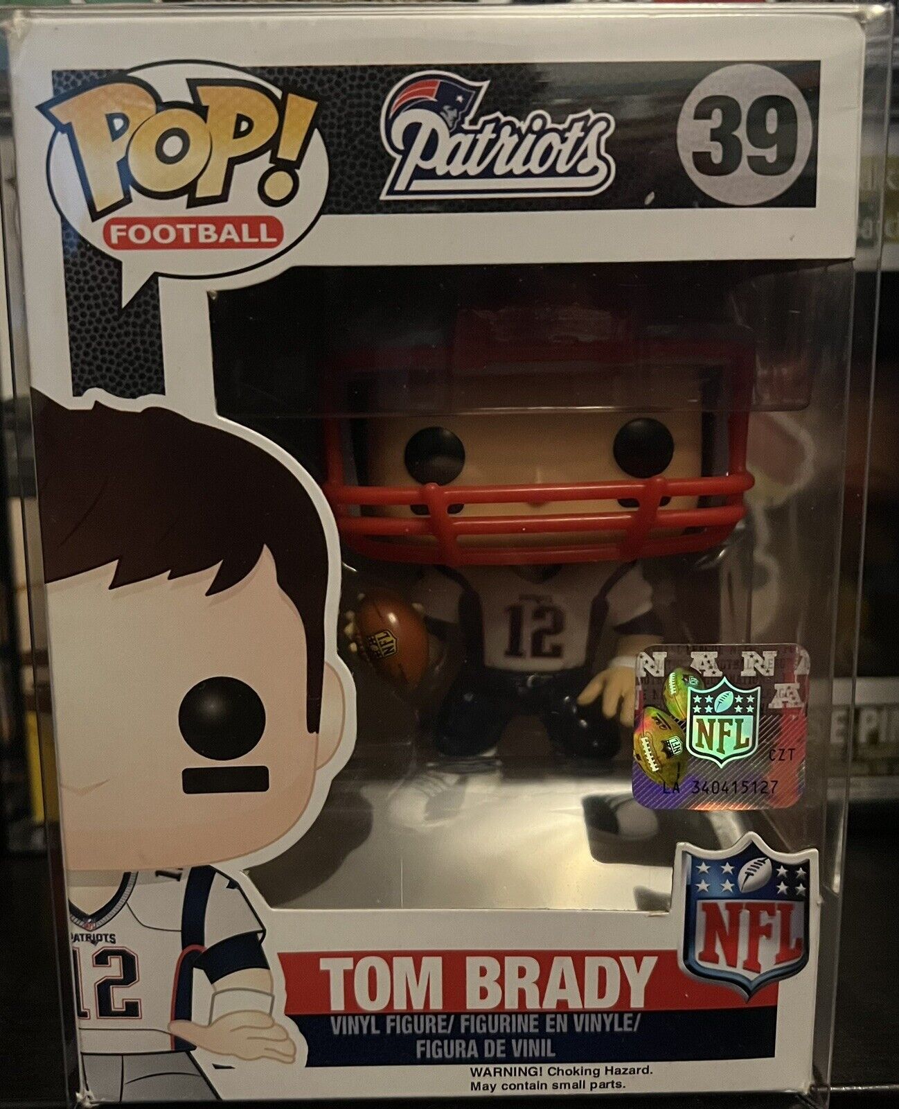 Funko Pop NFL Football Tom Brady #39 from New England Patriots  w/protector