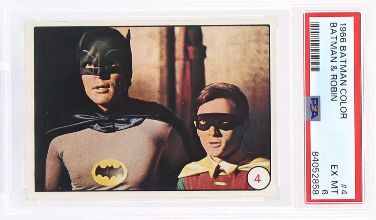 1966 Topps Batman Color BATMAN & ROBIN #4 PSA 6
