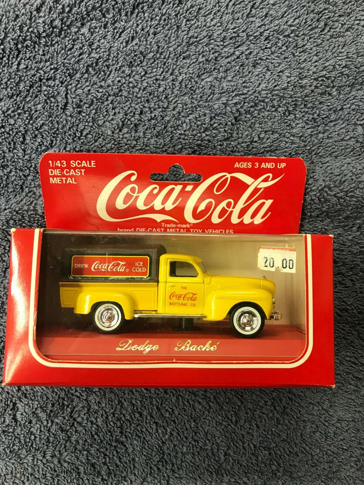 1979 Hartoy Solido Die-Cast Coca Cola Coke Dodge Covered Yellow Truck Boxed