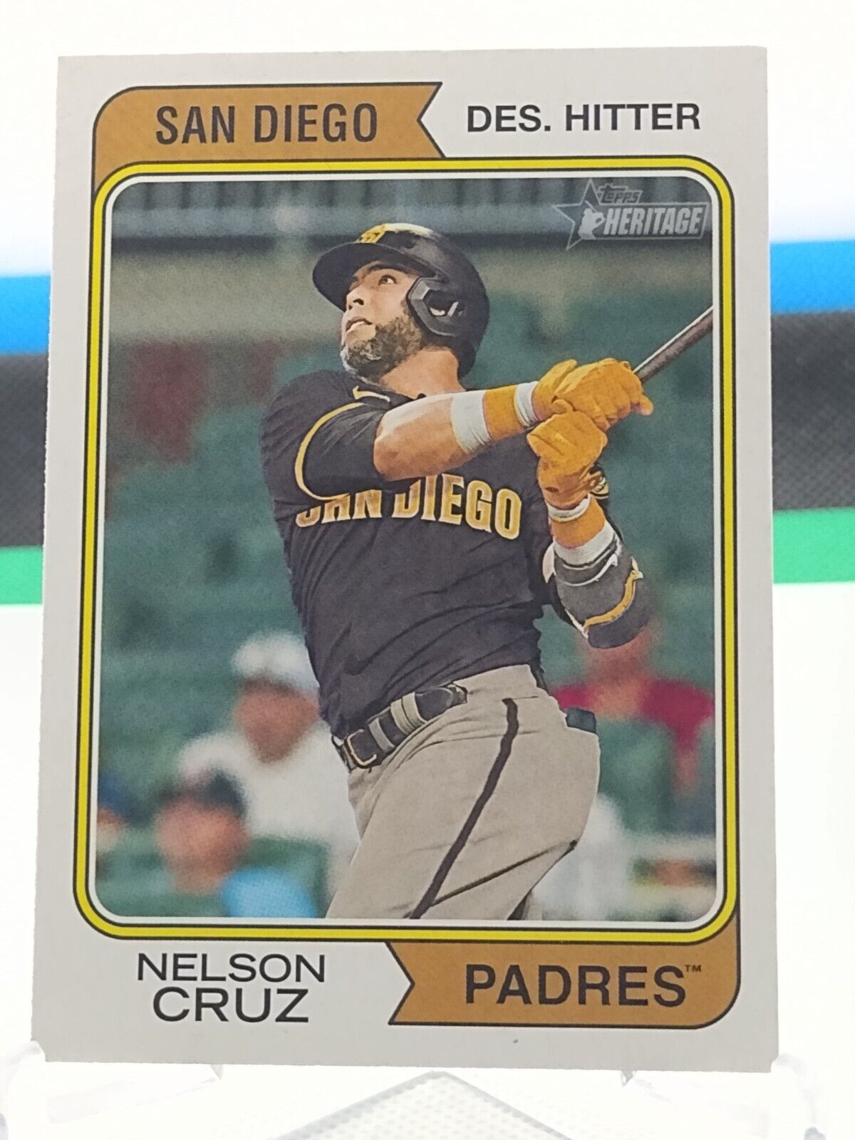 2023 Topps Heritage #76 Nelson Cruz - San Diego Padres