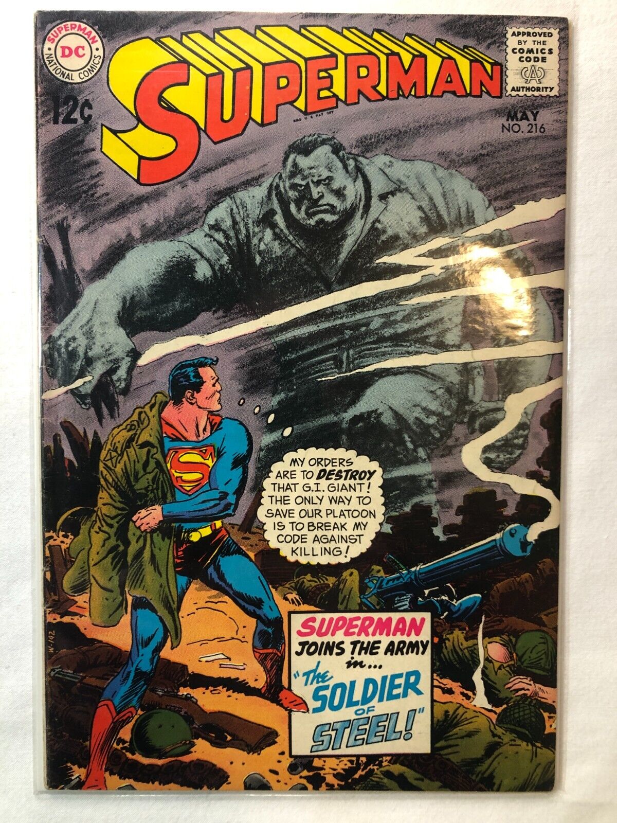 Superman #216 May 1969 Vintage Silver Age DC Comics Very Nice Condition