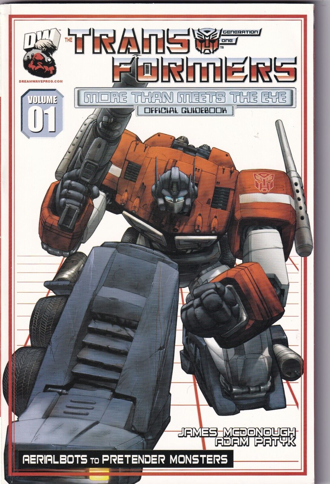 Transformers More Than Meets the Eye Official Guidebook Volume 1 Dreamwave