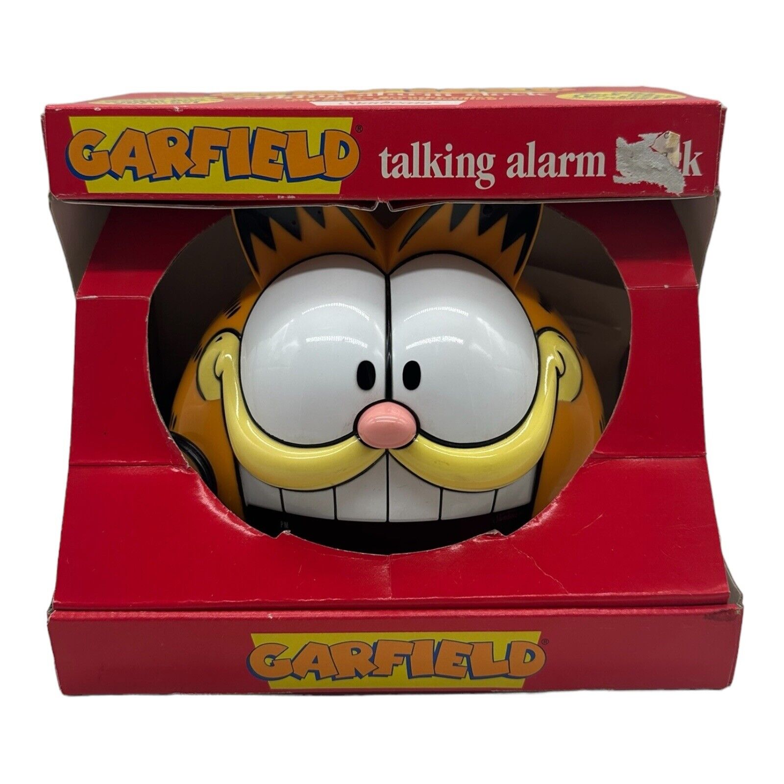 Vintage Garfield Talking Alarm Clock by Sunbeam 1993 887-109 - Brand New