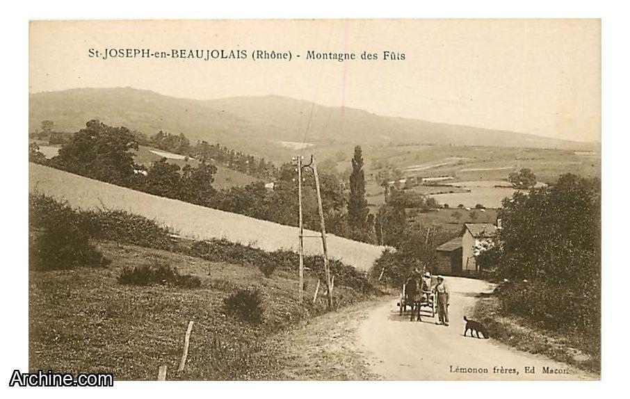 69 - Saint Joseph en Beaujolais - Montagne des Féts - animee - CPA - see scans