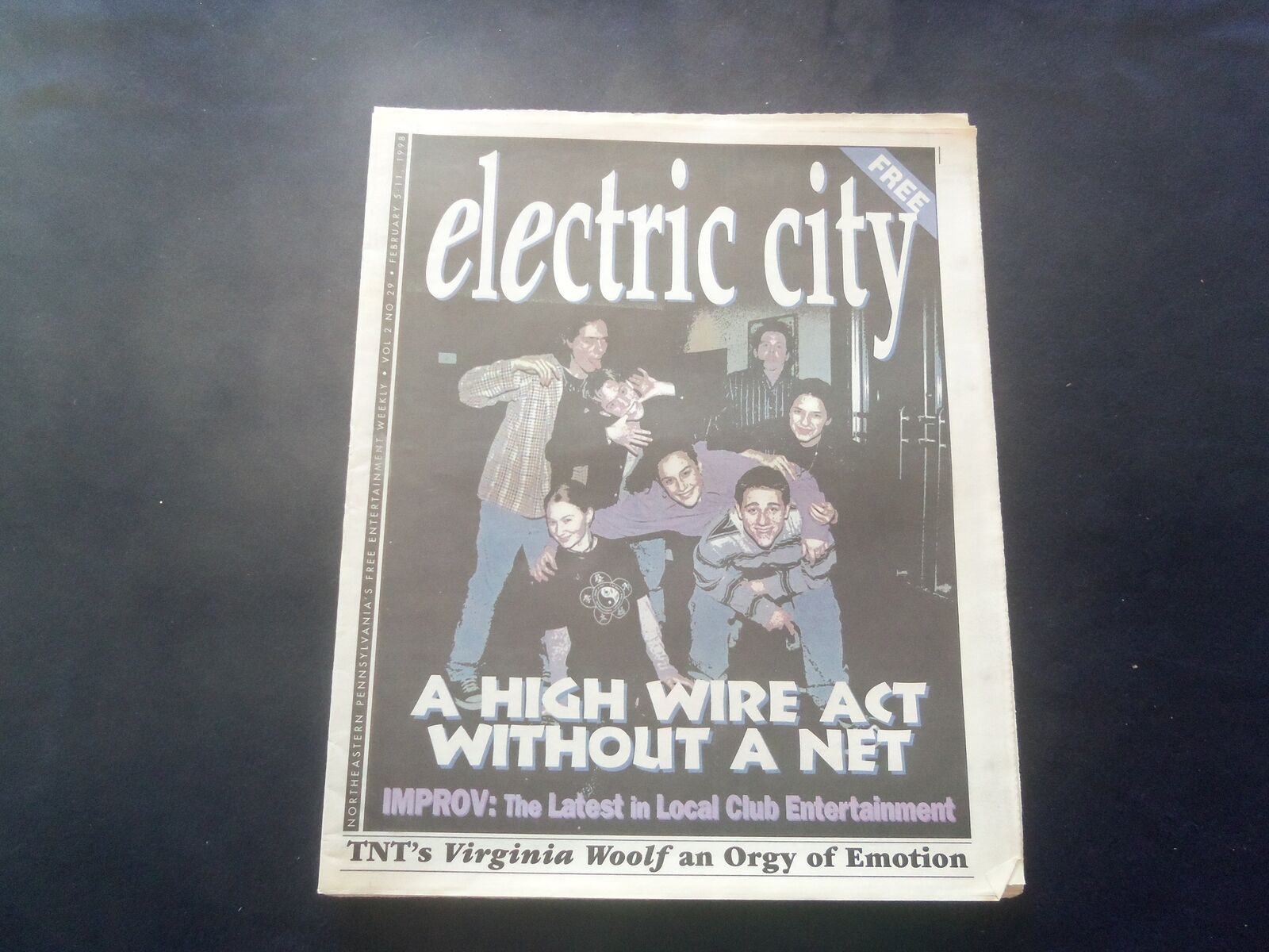1998 FEBRUARY 5-11 ELECTRIC CITY NEWSPAPER - SCRANTON, PA - IMPROV - NP 6194