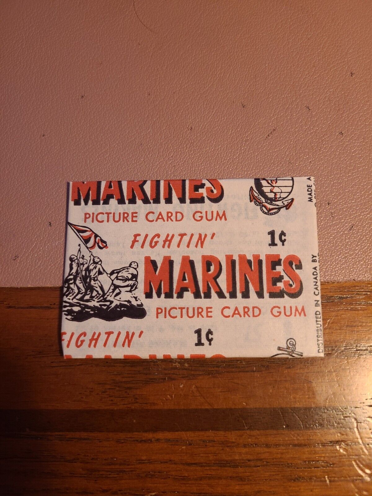 1953 Topps Fighting Marines Sealed Unopened 1 Cent Wax Pack - Beautiful