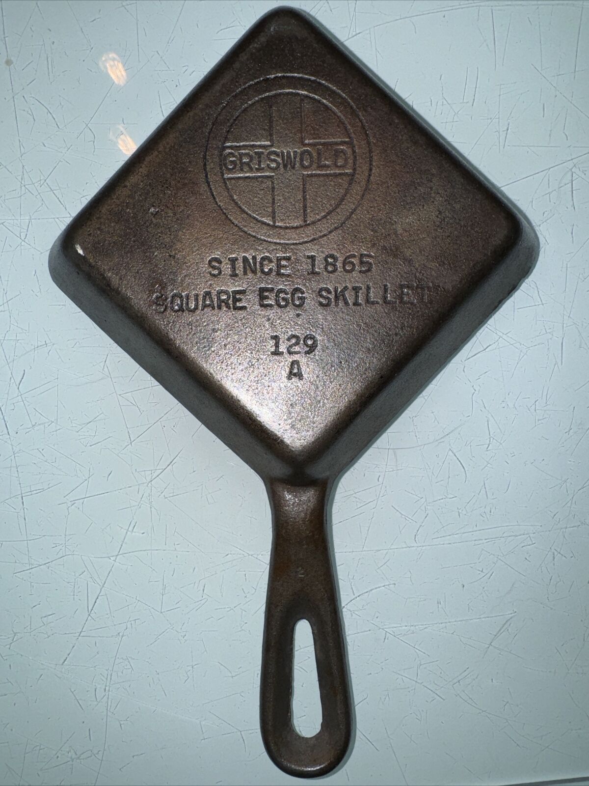 Antique Cast Iron Griswold No. 129 Square Egg Skillet