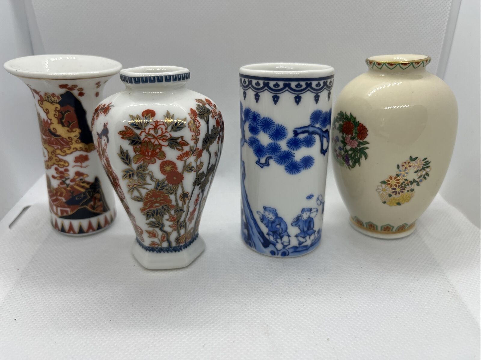 Vintage 1980's 1983 Franklin Mint Miniature Vases JAPAN