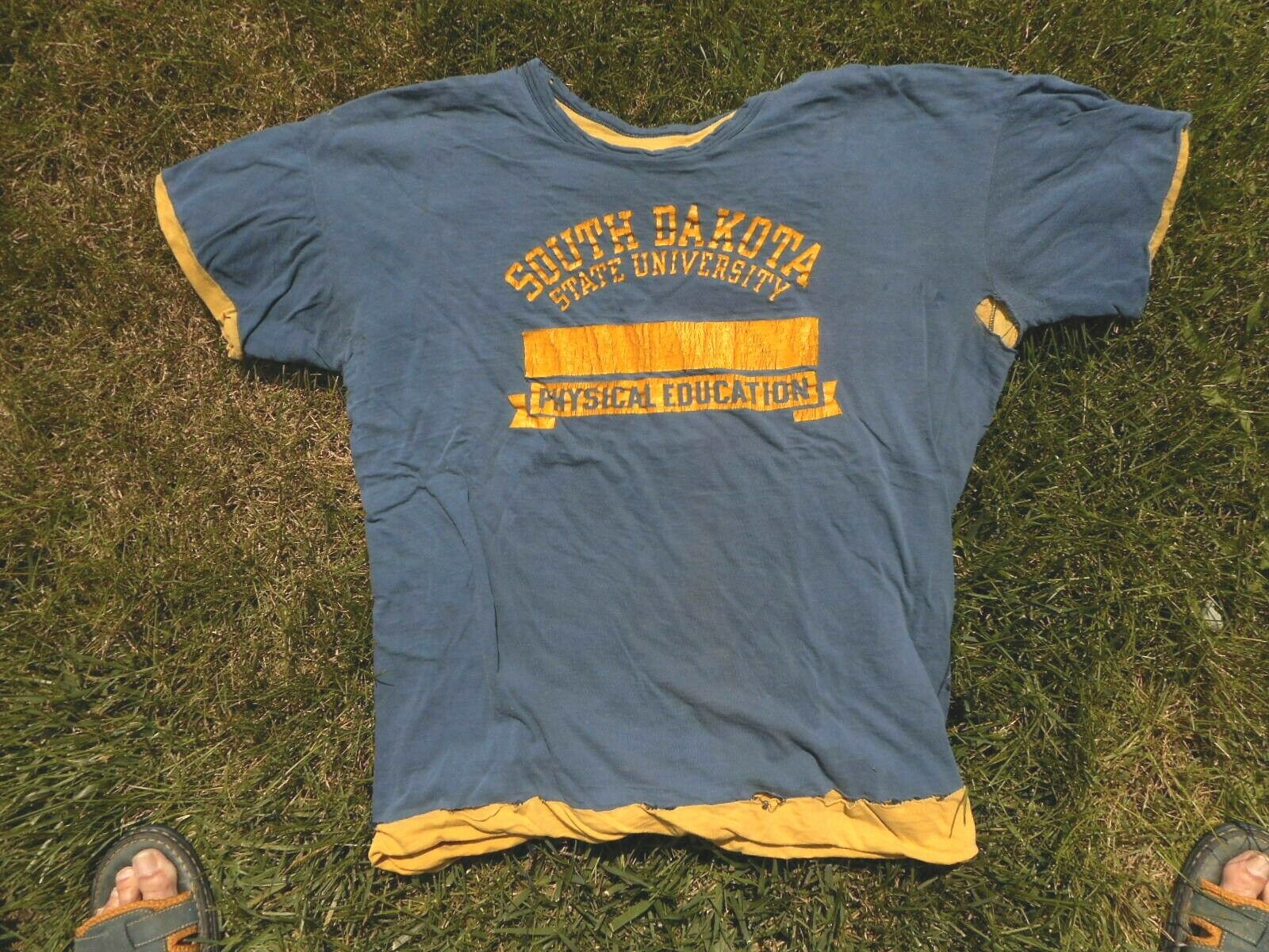 Vintage Champion SDSU South Dakota State University Brookings Jackrabbits Shirt 