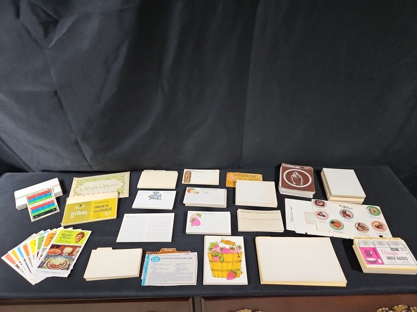 Vintage Blank Recipe Cards Assorted