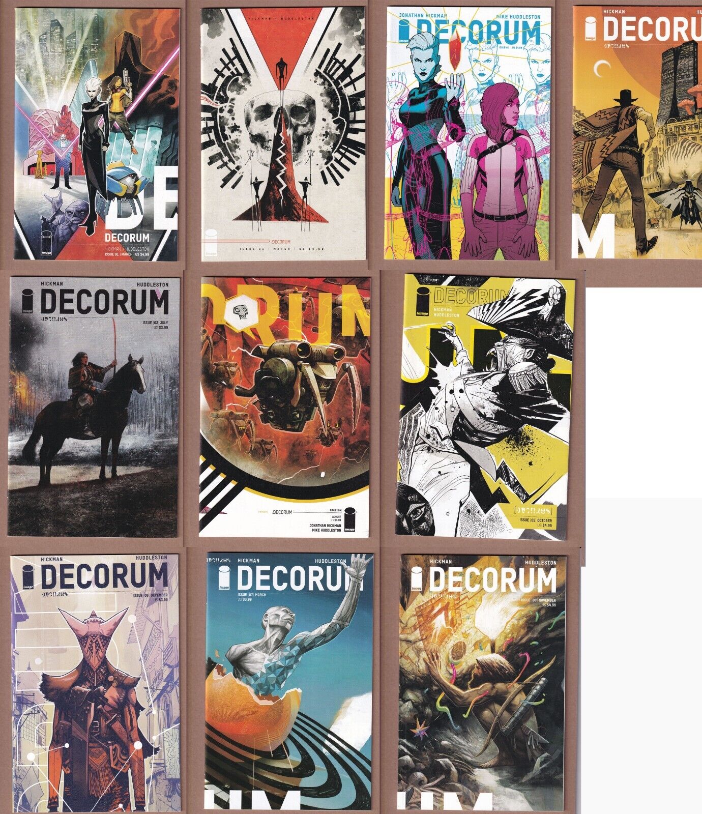 Decorum 1-8 (Image, Jonathan Hickman, Mike Huddleston, 2020) - complete series