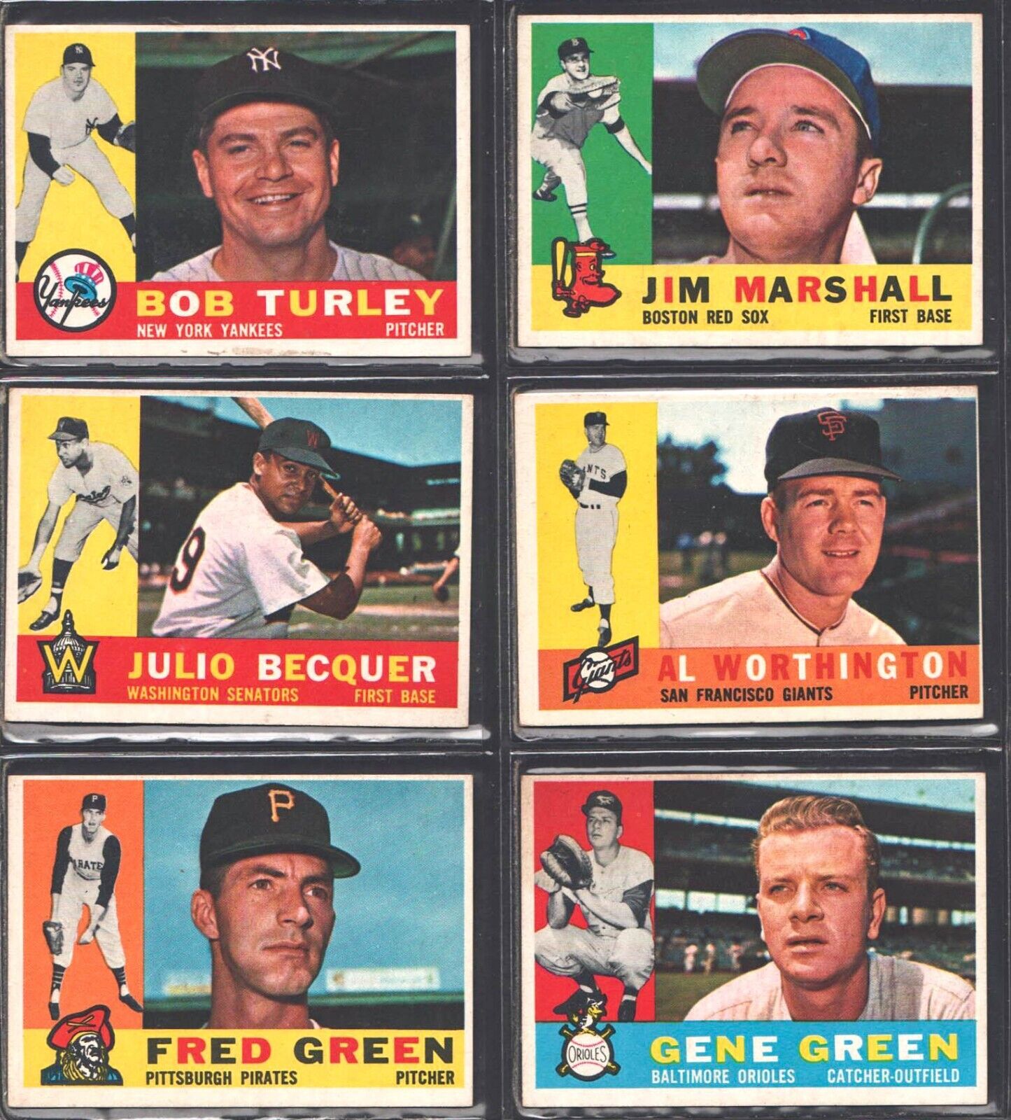 1960 Topps Baseball Pick-A-Card #271-571 Flat Rate Shipping