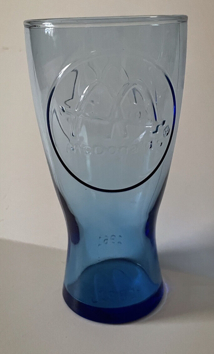 1961 Vintage McDonald\'s Blue Collector Glass  EUC