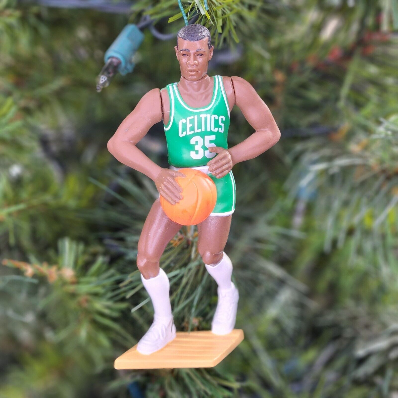 Reggie Lewis Boston Celtics Basketball NBA Xmas Tree Ornament Holiday vtg Jersey