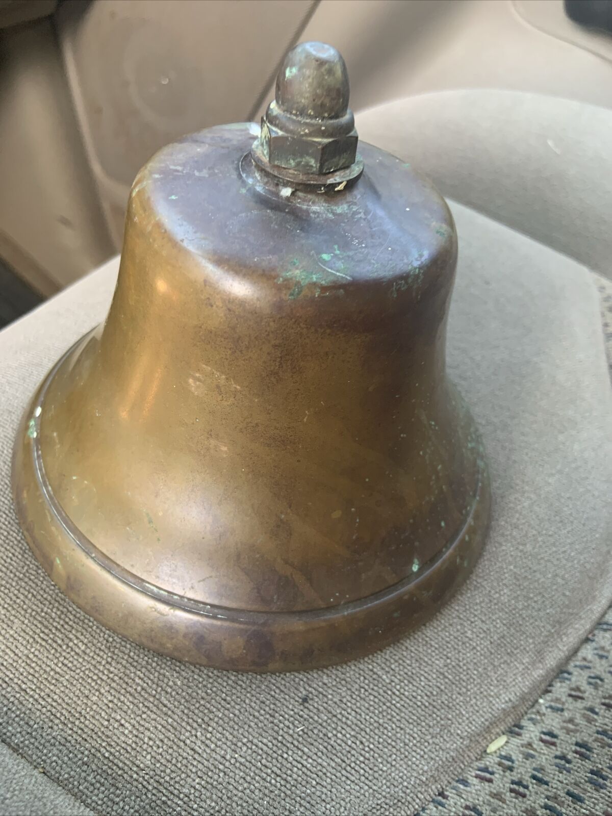 Vintage / Antique Wall Mount Brass School House Bell 5\
