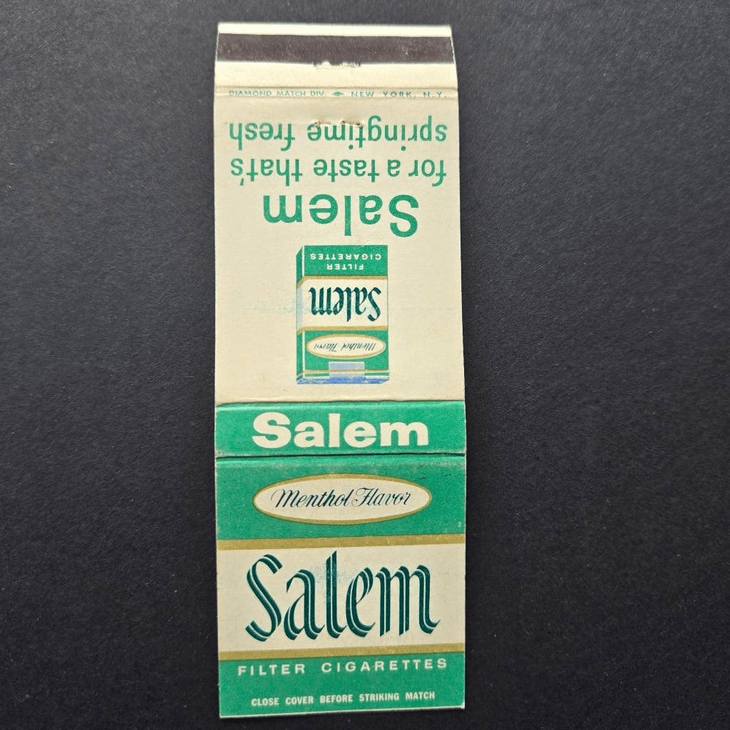 Vintage Matchcover Salem Cigarettes Tobacciana