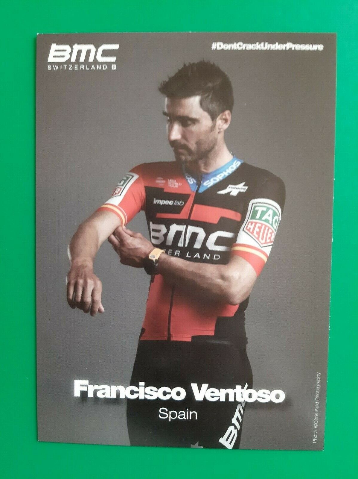 CYCLING cycling card FRANCISCO VENTOSO team BMC 2018