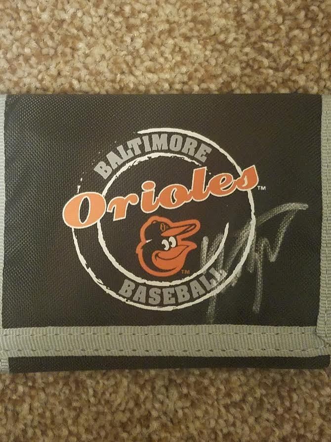 ken singleton signed baltimore orioles wallet autographed mlb os auto kenny md