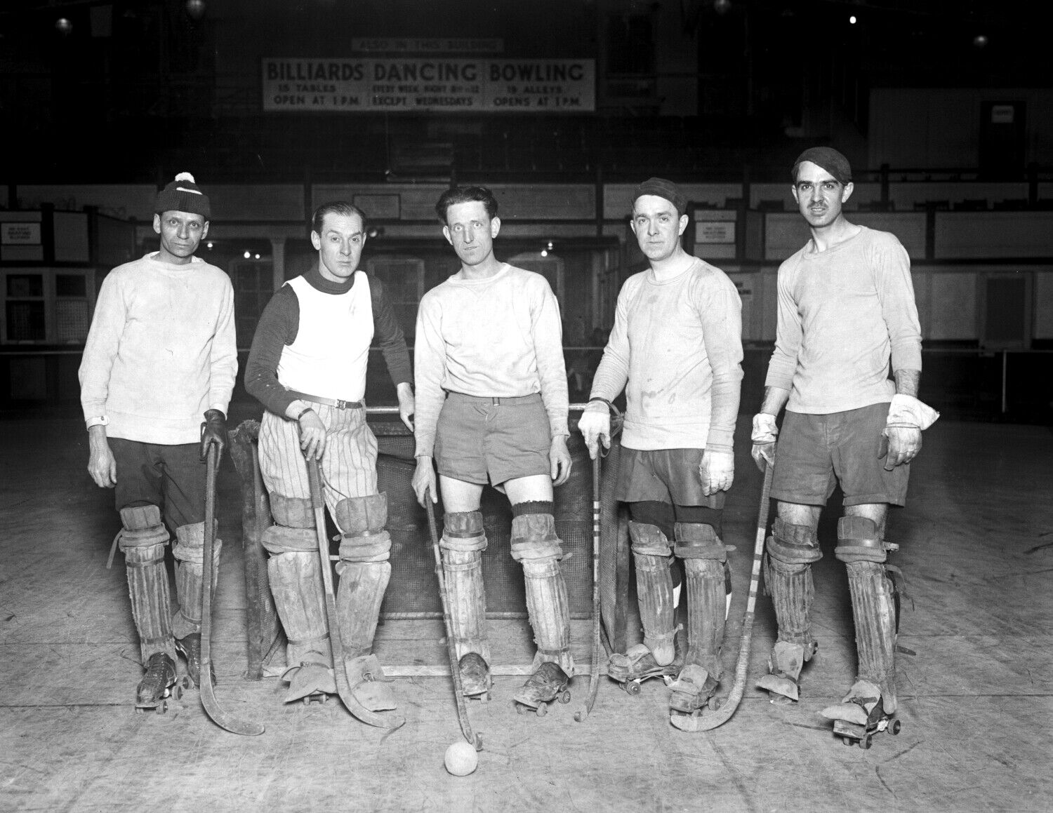 1926 Arcade Roller Hockey Club Vintage Photograph 8.5\