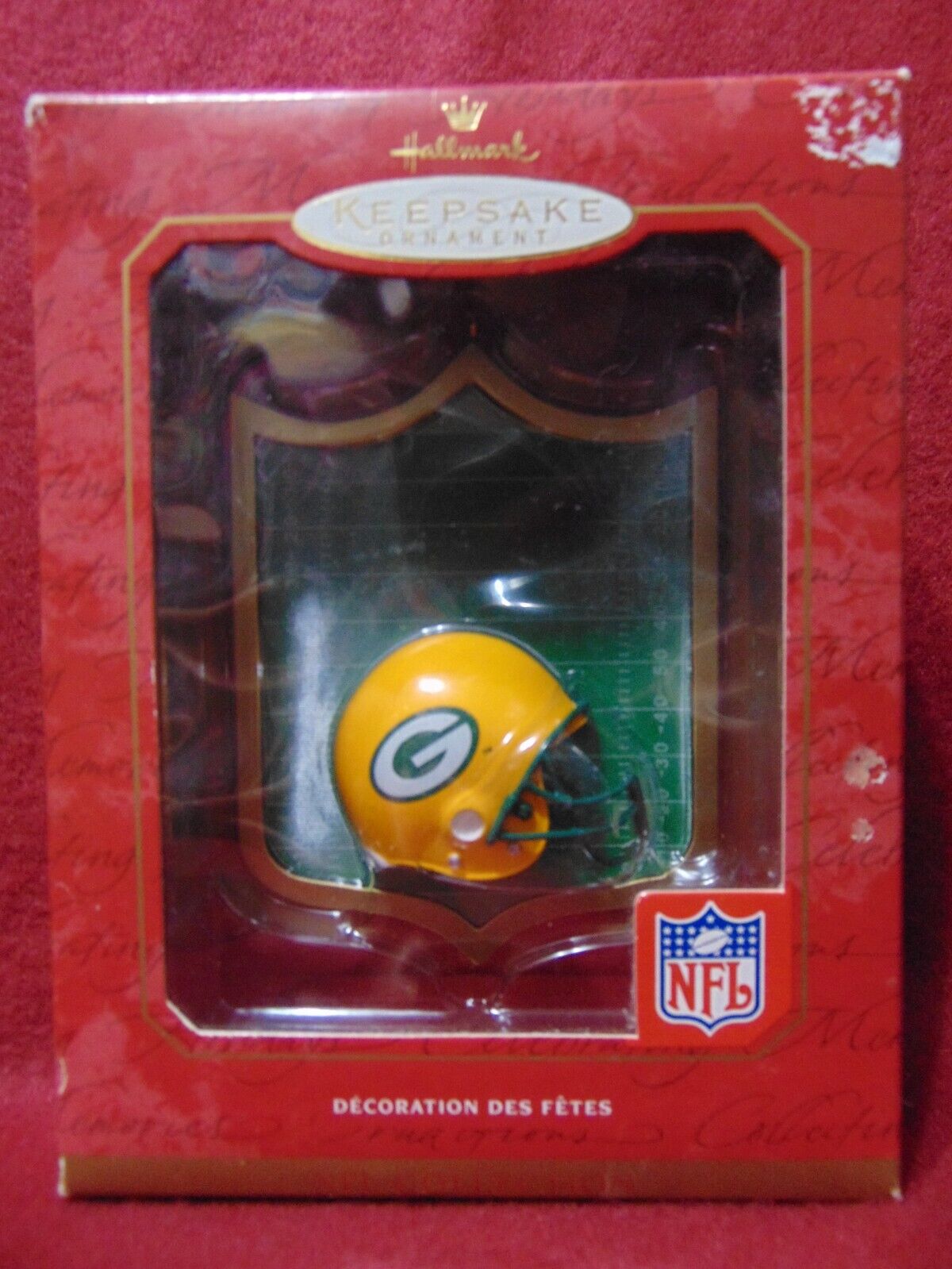 NFL Green Bay Packers Hallmark Keepsake Christmas Ornament 2001 in Box