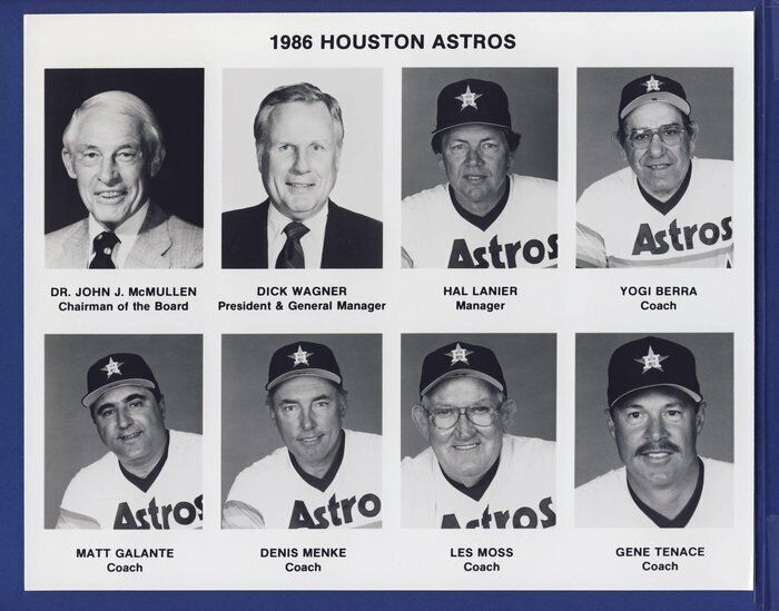 1986 Houston Astros Board wire photo 119845