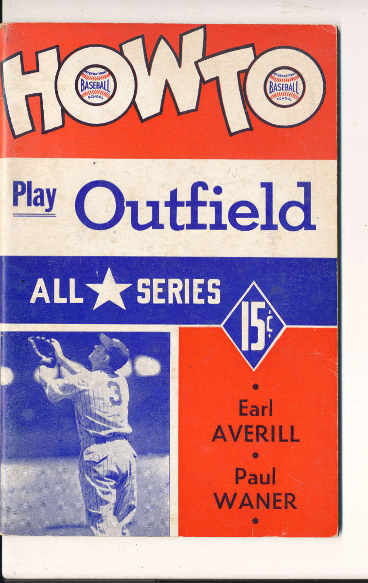 1941 How To Play Outffield all Star series Earl Averill Paul Waner em bxa