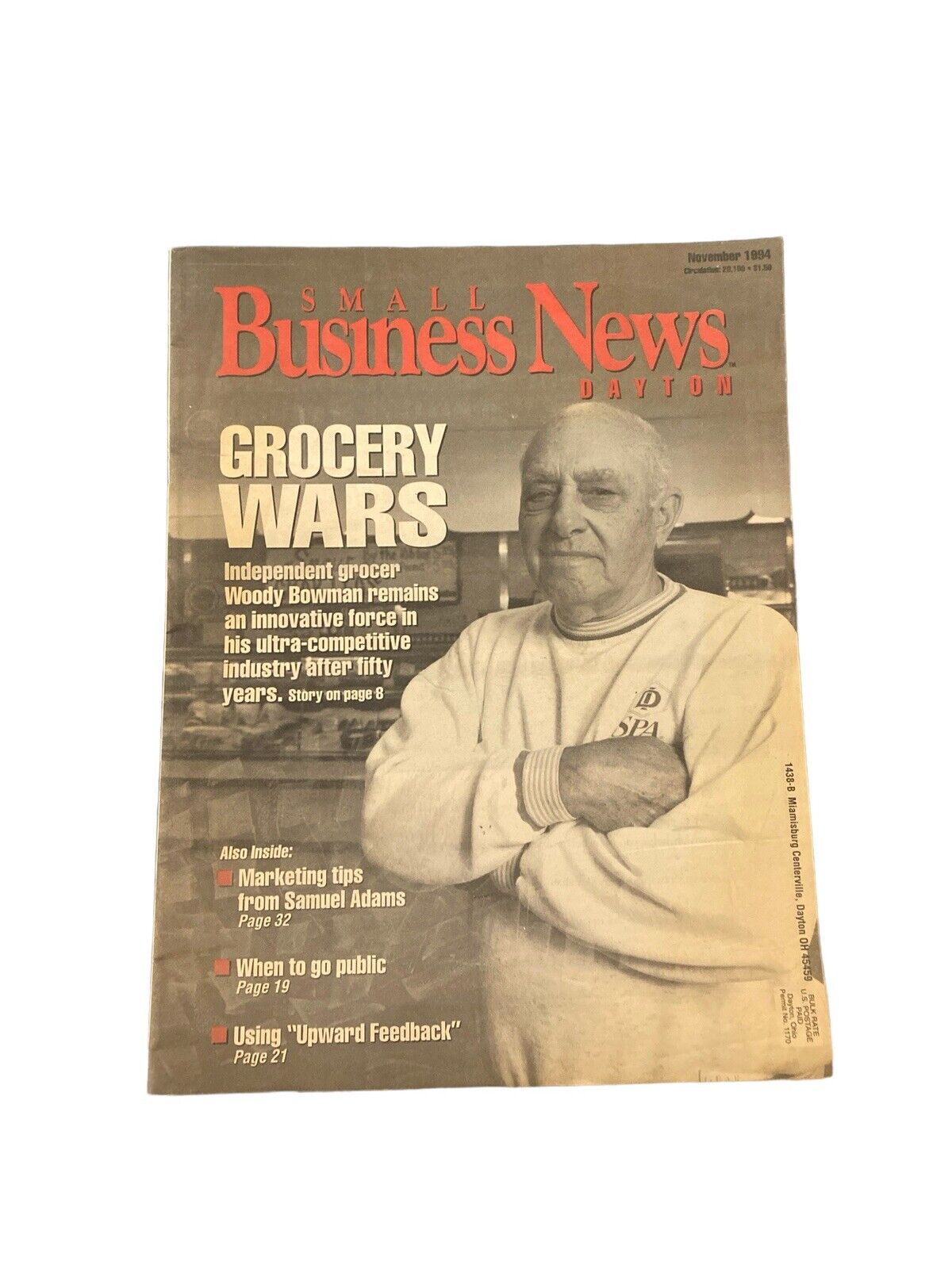 Dayton Small Business Journal Featuring Woody Bowman’s Retirement November 1994