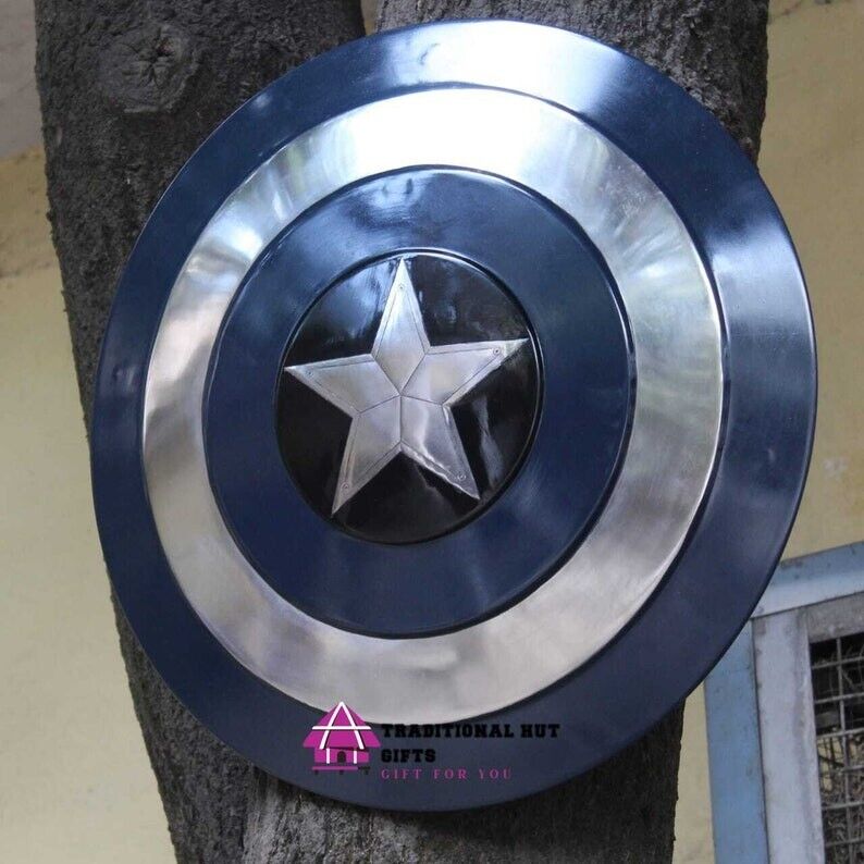 Replica Superhero Cosplay and Roleplay Captain America Shield Solid Decorative