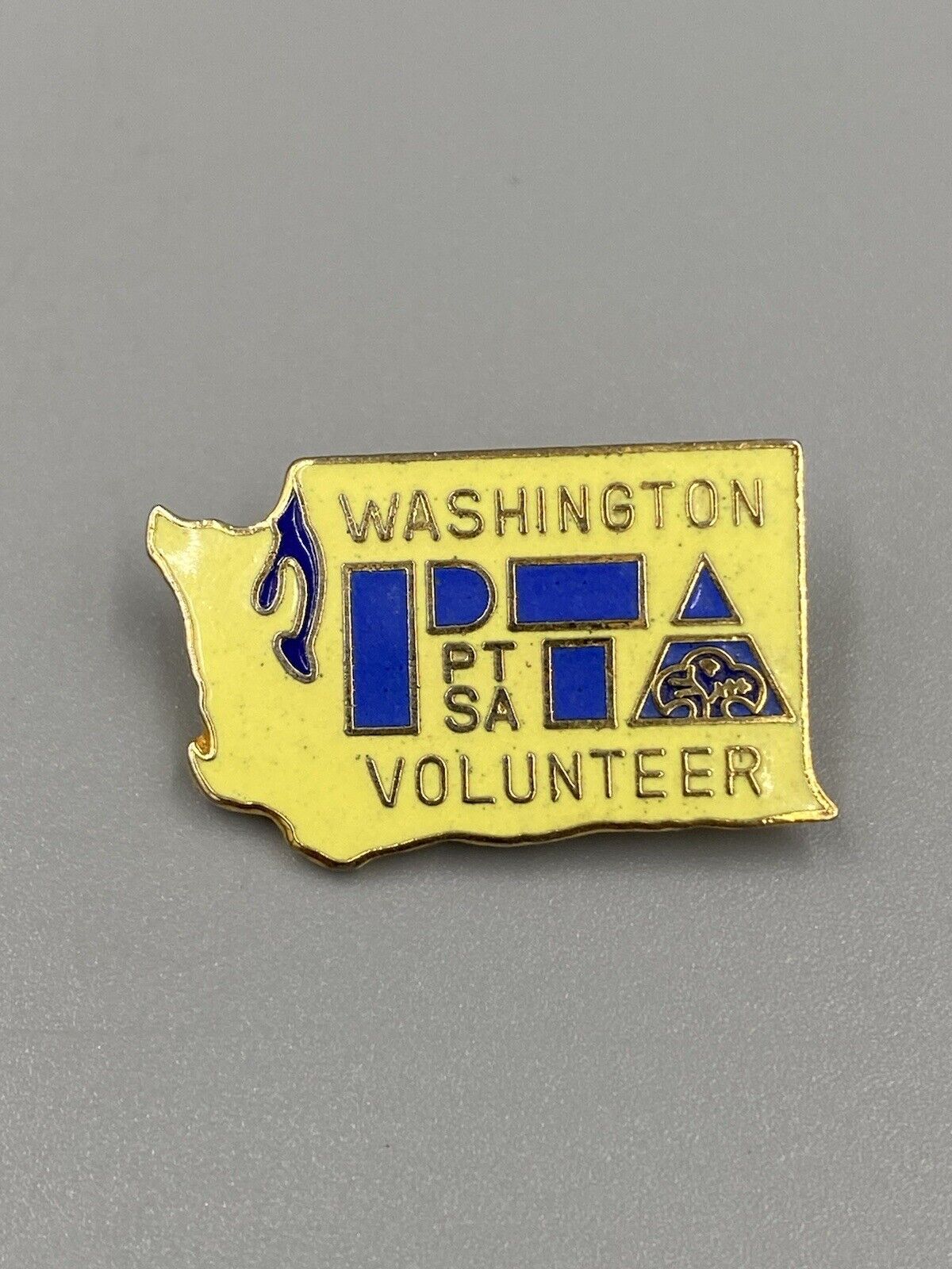 Vintage Washington PTSA State PTA Volunteer Enamel Lapel Pin