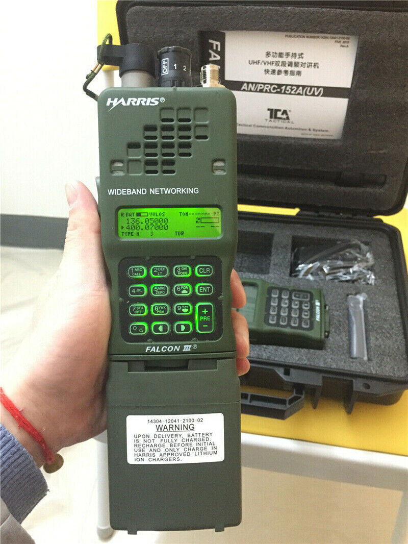 US SHIP TCA AN/PRC-152A MULTIBAND VHFUHF Radio Aluminum Handheld Walkie-talkie