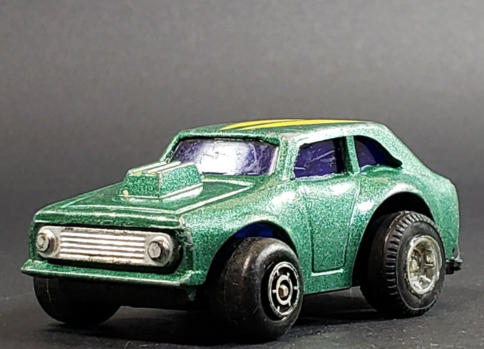 Vintage Yatming Szetoy Green Race Car  1/64 DieCast #9057 Pullback Toy VHTF
