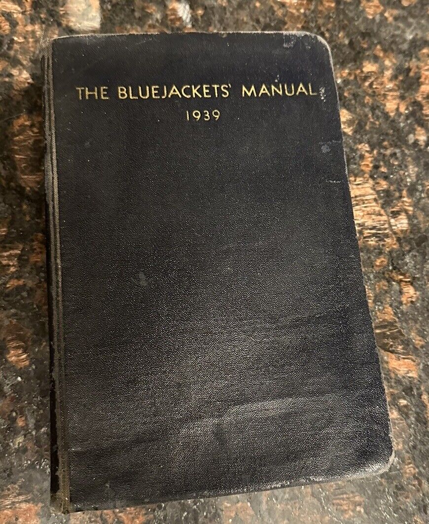 The Bluejackets\' Manual 1939 Edition Navy Vintage Edition RARE Militaria